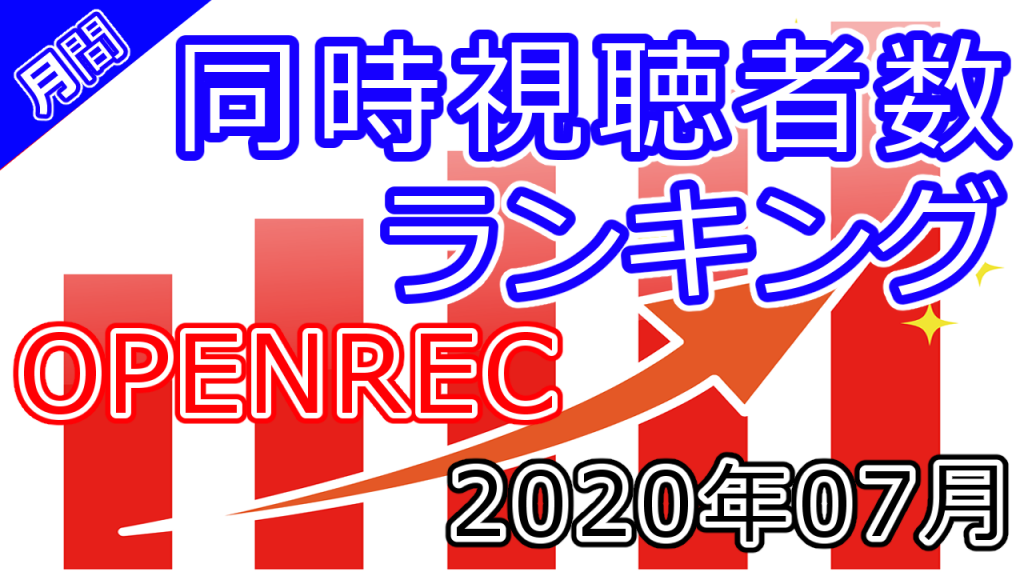 月刊 同時視聴者数ランキング Openrec 年07月 Kuiのブログ